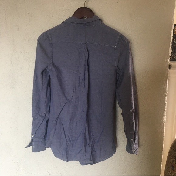 Anthropologie Odille Chambray Button down Shirt - Picture 3 of 8